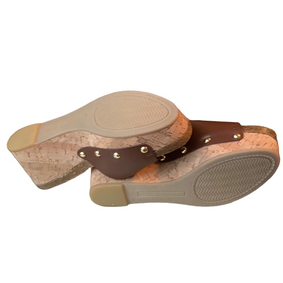 Tommy Hilfiger - Cork Wedge Sandals Size 7.5 - Picture 7 of 10